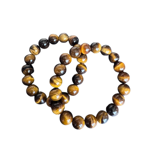 Tiger Eye Bracelet - 8 - 10 mm Beads