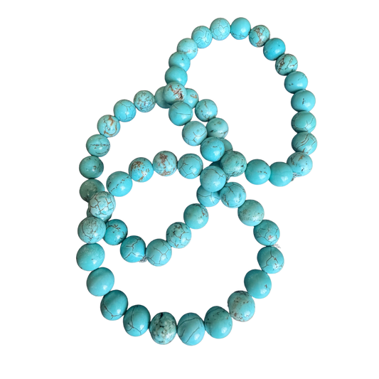 Turquoise bracelet - approx. 10 mm beads