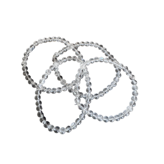 Rock crystal bracelet - approx. 4 mm beads