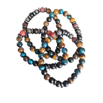 Armband Hämatit, Tigerauge, Shungit & Achat – Sanfter Begleiter für Alltag & Wohlgefühl