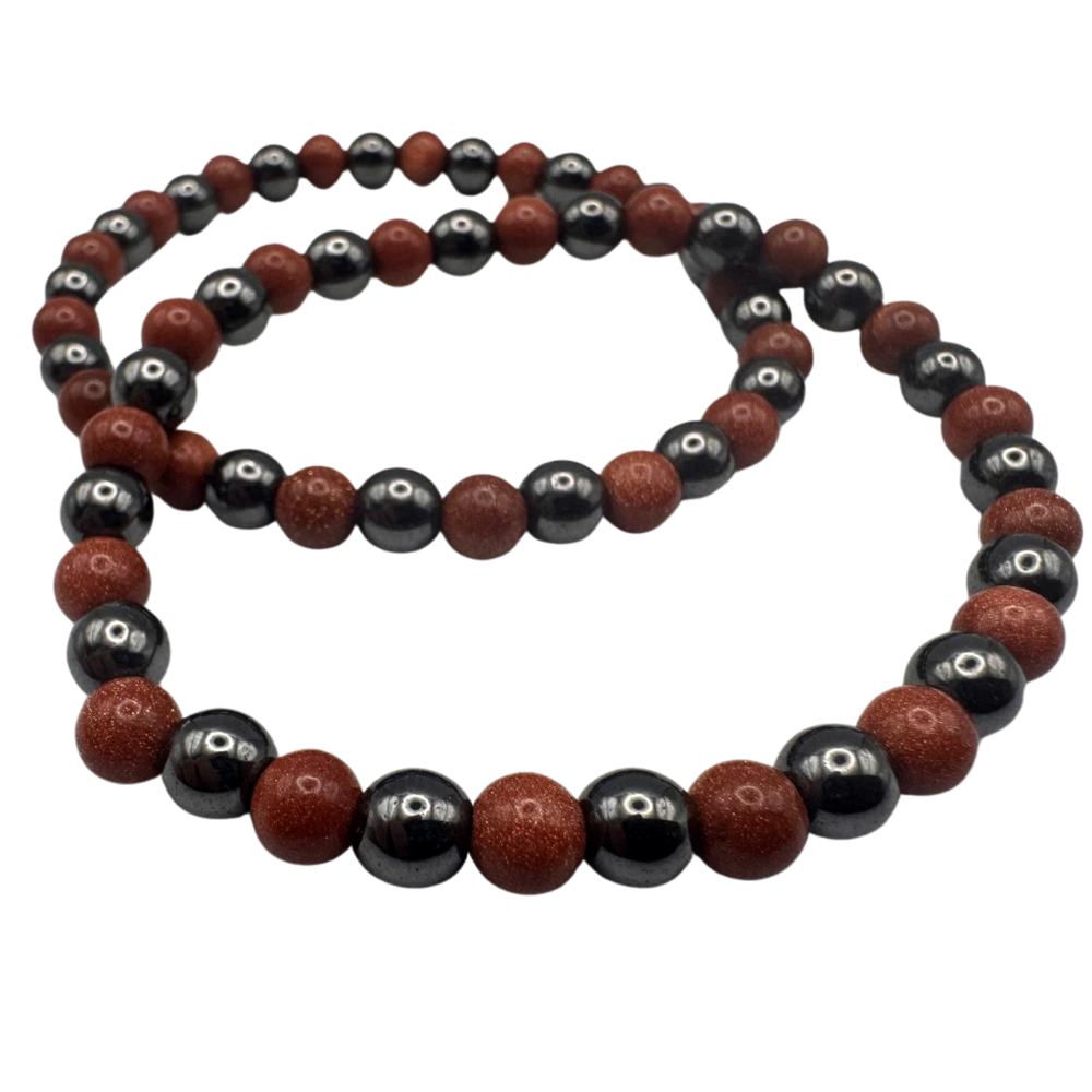 Armband Sandstein & Hämatit