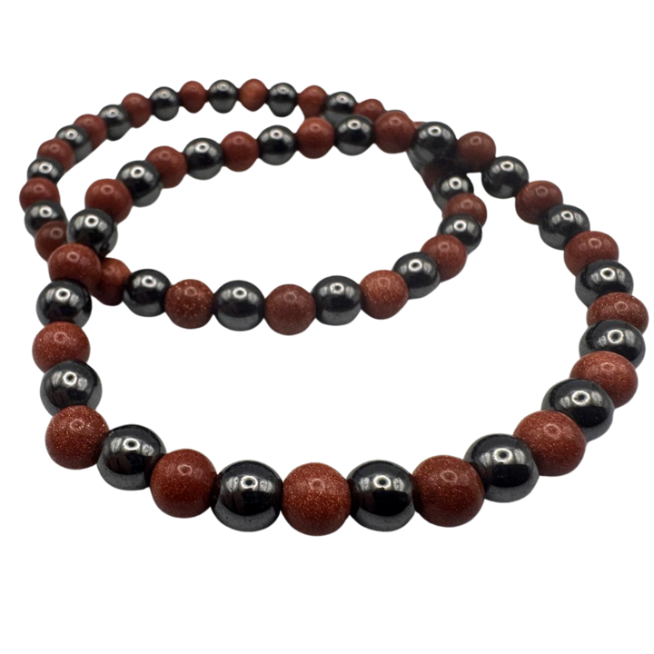 Armband Sandstein & Hämatit