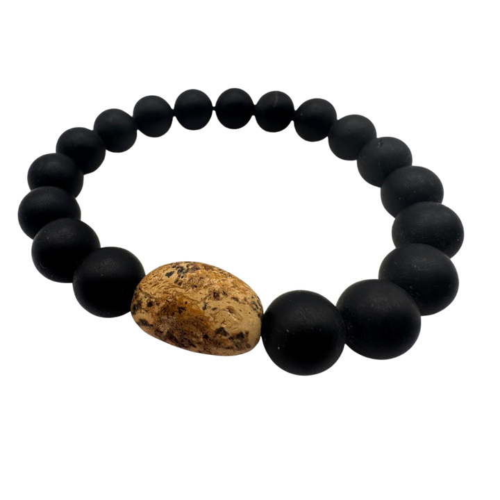 Armband schwarzer Bernstein