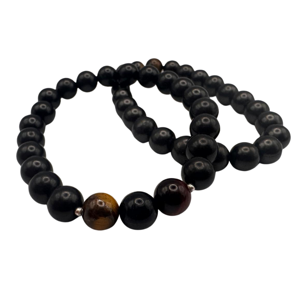 Armband Shungit & Tigerauge