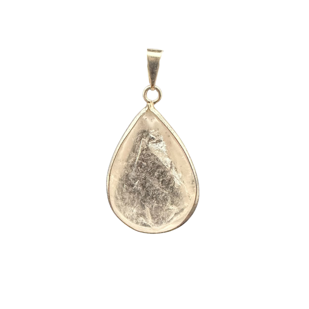 Anhänger Bergkristall (Tropfenform)