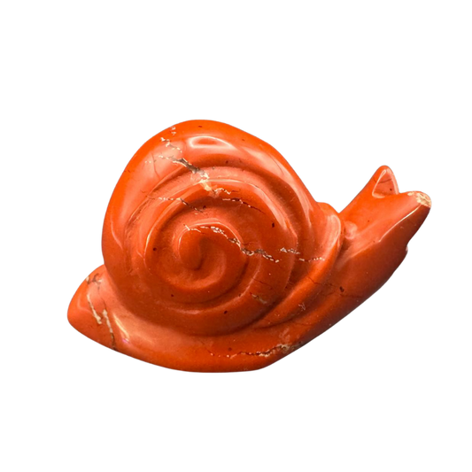 Schnecke Roter Jaspis