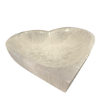 Selenit Schale in Herzform