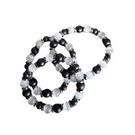 Armband Selenit, Hämatit, Shungit und Onyx – Sanfter Begleiter für Alltag & Wohlgefühl