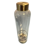 Glasflasche mit Edelstein Einsatz