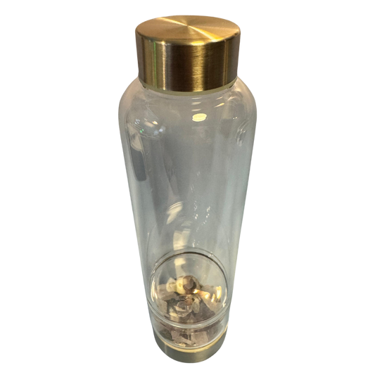 Glasflasche mit Edelstein Einsatz