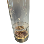 Glasflasche mit Edelstein Einsatz