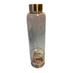 Glasflasche mit Edelstein Einsatz